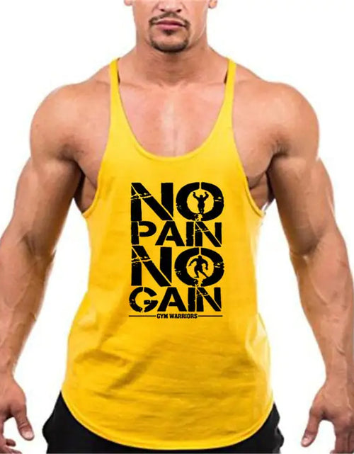 Load image into Gallery viewer, Brand Gym Stringer Tank Top Men Bodybuilding Clothing
