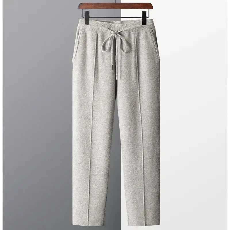 Pure Wool Knitted Pants for Men