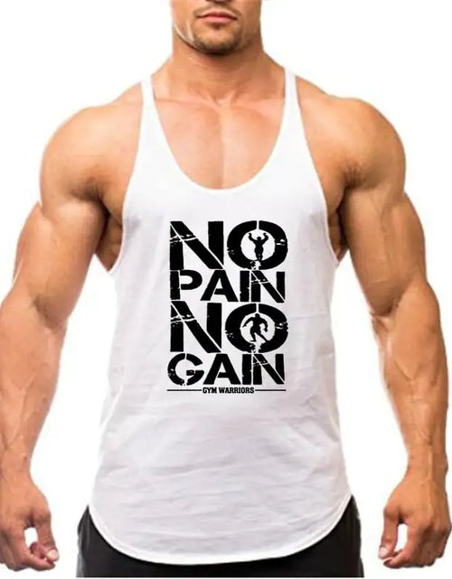 Load image into Gallery viewer, Brand Gym Stringer Tank Top Men Bodybuilding Clothing
