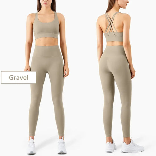 Load image into Gallery viewer, Seamless Yoga Set Gym Fitness Clothing Women Workout Set
