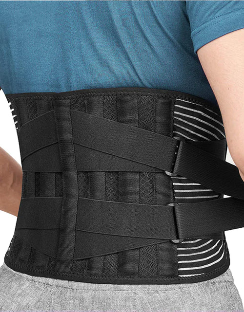 Load image into Gallery viewer, Double Pull Back Lumbar Support Belt Waist Orthopedic Corset Men Women Spine Decompression Waist Trainer Brace Back Pain Relief
