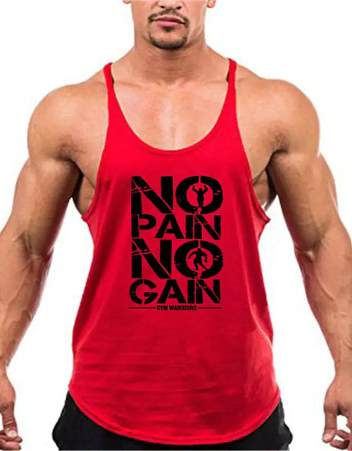 Load image into Gallery viewer, Brand Gym Stringer Tank Top Men Bodybuilding Clothing
