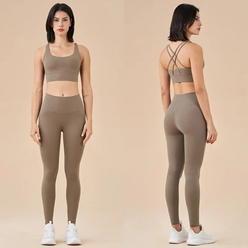 Load image into Gallery viewer, Seamless Yoga Set Gym Fitness Clothing Women Workout Set
