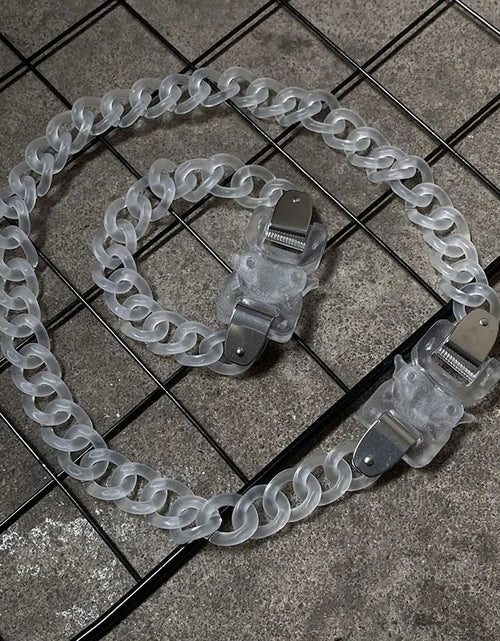 Load image into Gallery viewer, Clear Buckle Men&#39;s Chain Necklace
