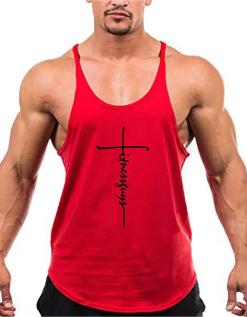 Load image into Gallery viewer, Brand Gym Stringer Tank Top Men Bodybuilding Clothing
