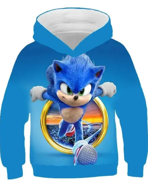 Load image into Gallery viewer, 2024 Children&#39;s Clothes Sonic 3D Hoodie for Kids Boys and Girls Cartoon Printing Sweatshirt Long Sleeve Spring Autumn Animation
