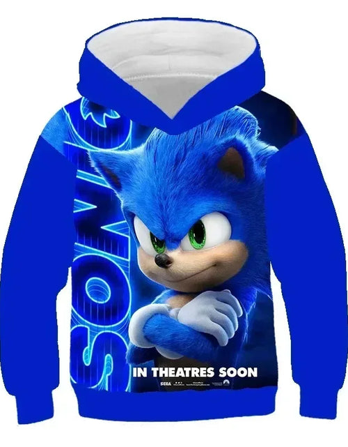 Load image into Gallery viewer, 2024 Children&#39;s Clothes Sonic 3D Hoodie for Kids Boys and Girls Cartoon Printing Sweatshirt Long Sleeve Spring Autumn Animation
