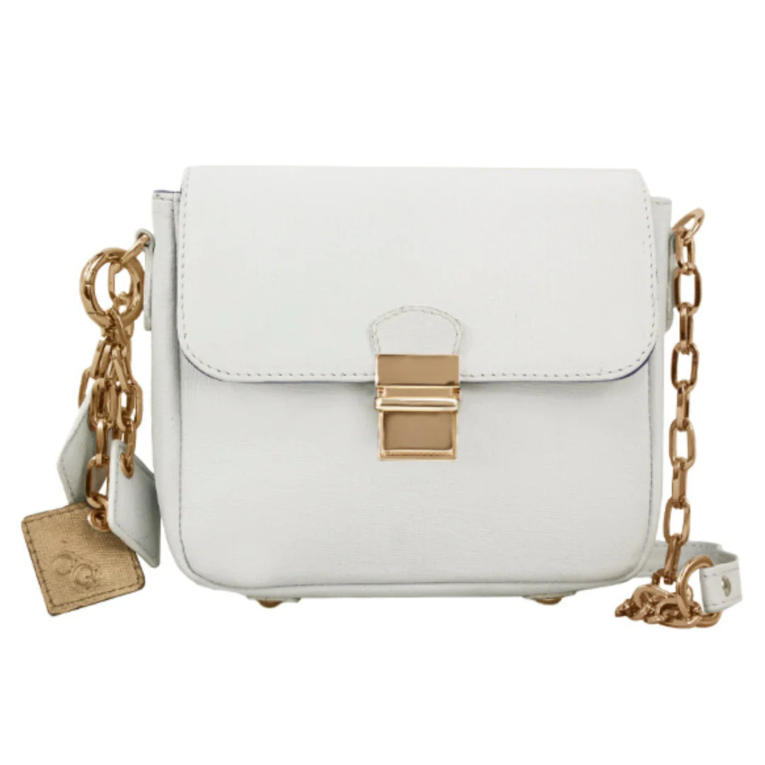 Tiny Leather Handbag -White