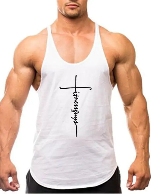 Load image into Gallery viewer, Brand Gym Stringer Tank Top Men Bodybuilding Clothing
