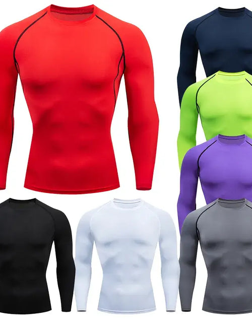 Load image into Gallery viewer, Men Compression Running T-Shirt Fitness
