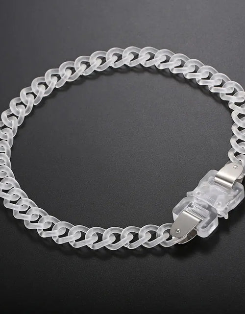 Load image into Gallery viewer, Clear Buckle Men&#39;s Chain Necklace
