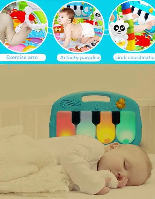 Load image into Gallery viewer, Baby Music Puzzle Play Mat: Educational Keyboard Carpet with Rack Toys for Infant Fitness and Crawling
