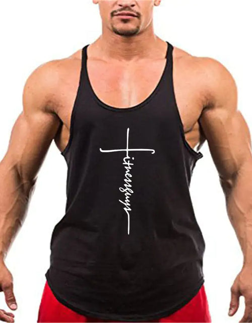 Load image into Gallery viewer, Brand Gym Stringer Tank Top Men Bodybuilding Clothing
