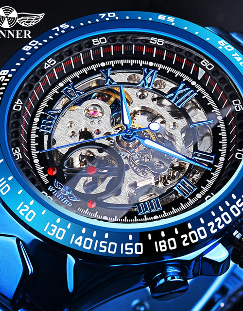 Load image into Gallery viewer, Men&#39;s Mechanical Sport Golden Watch
