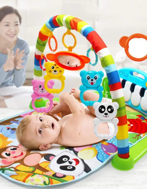 Load image into Gallery viewer, Baby Music Puzzle Play Mat: Educational Keyboard Carpet with Rack Toys for Infant Fitness and Crawling
