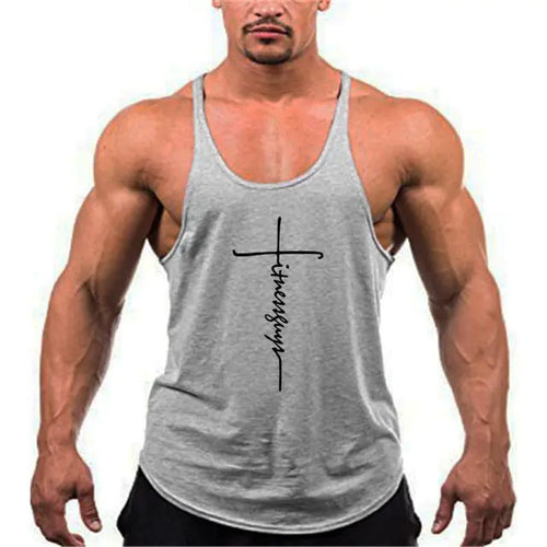 Load image into Gallery viewer, Brand Gym Stringer Tank Top Men Bodybuilding Clothing
