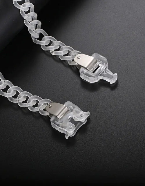 Load image into Gallery viewer, Clear Buckle Men&#39;s Chain Necklace
