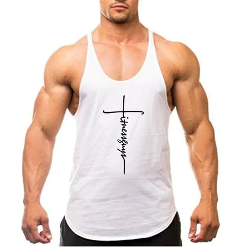 Load image into Gallery viewer, Brand Gym Stringer Tank Top Men Bodybuilding Clothing
