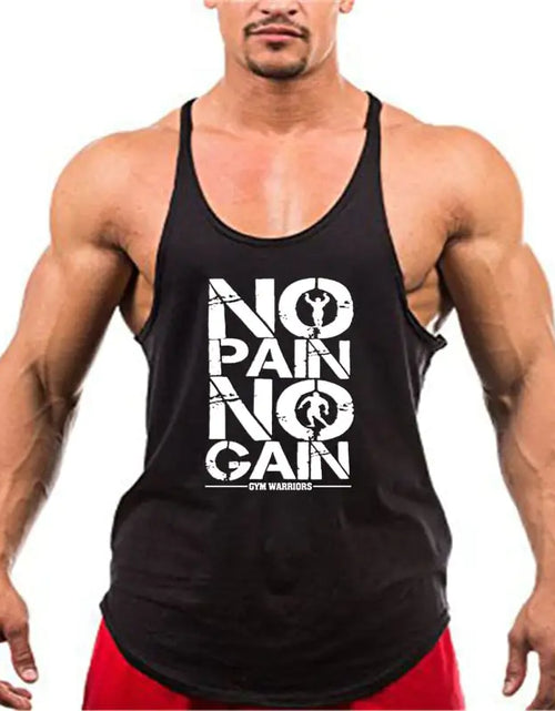 Load image into Gallery viewer, Brand Gym Stringer Tank Top Men Bodybuilding Clothing
